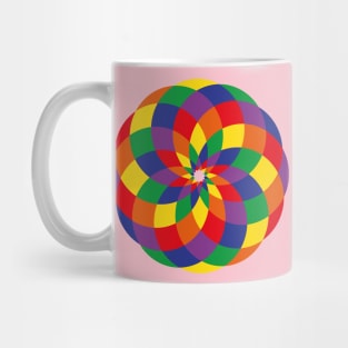 Rainbow Petals Mug